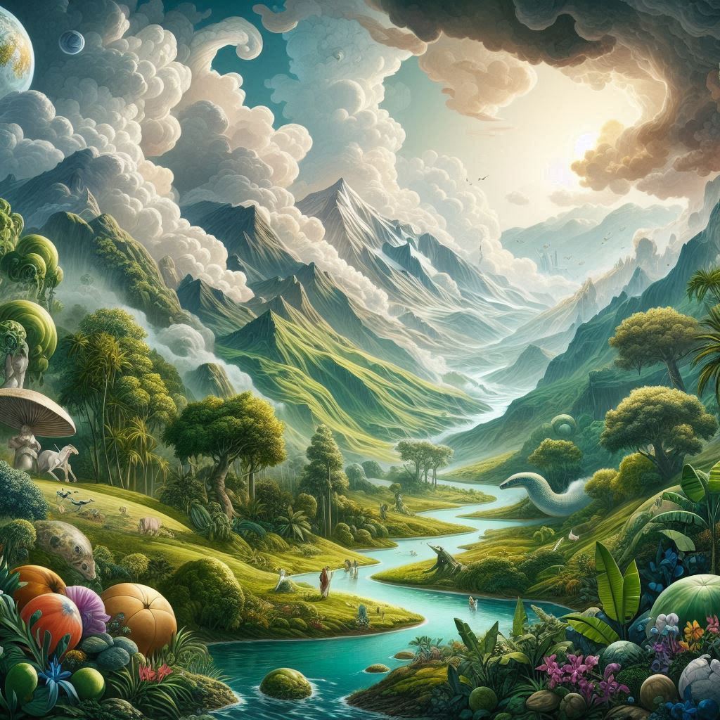 La Tierra el Mar y Vegetación