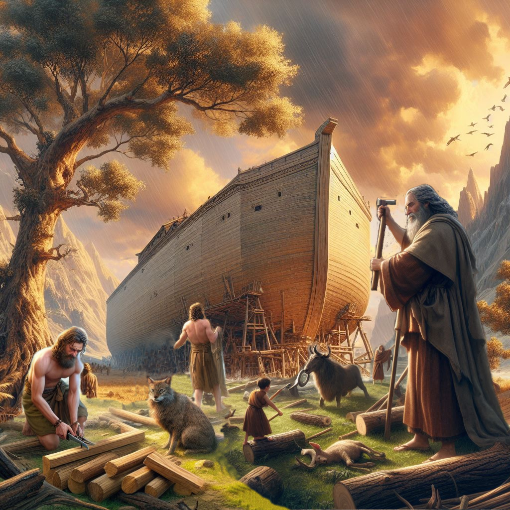 Noé Agrada a Dios y Construye el Arca