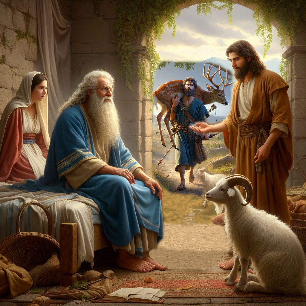 Isaac Bendice a Jacob en vez de Esaú