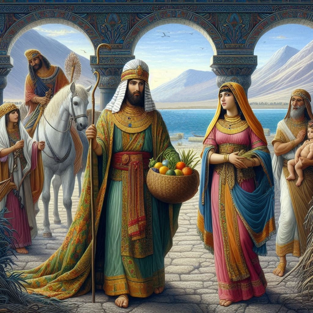 Isaac y Rebeca y sus hijos: Jacob y Esaú