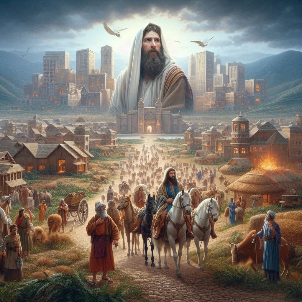 Isaac y Rebeca y sus hijos: Jacob y Esaú